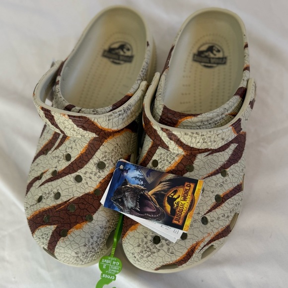 Crocs Jurassic World Park Clog Universal Men 10 Women 12 NWT (No Jibbitz) RARE - Picture 3 of 6